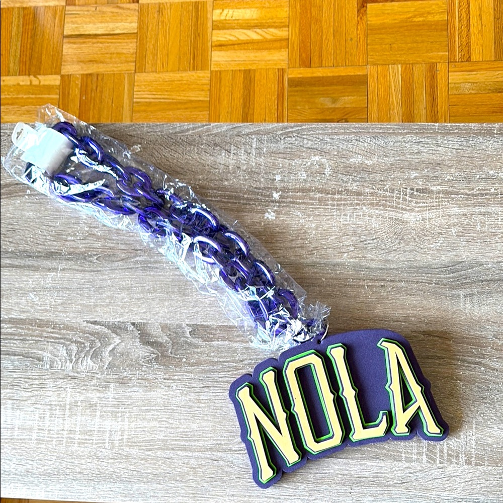 COPY - HUGE NOLA Foam Chain Necklace – Mardi Gras Purple Gold Green Costume Acc…
